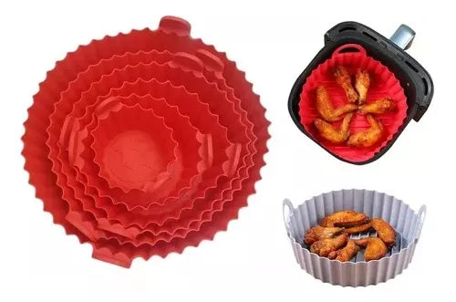 Set X6 Bandeja De Silicona Para Airfryer